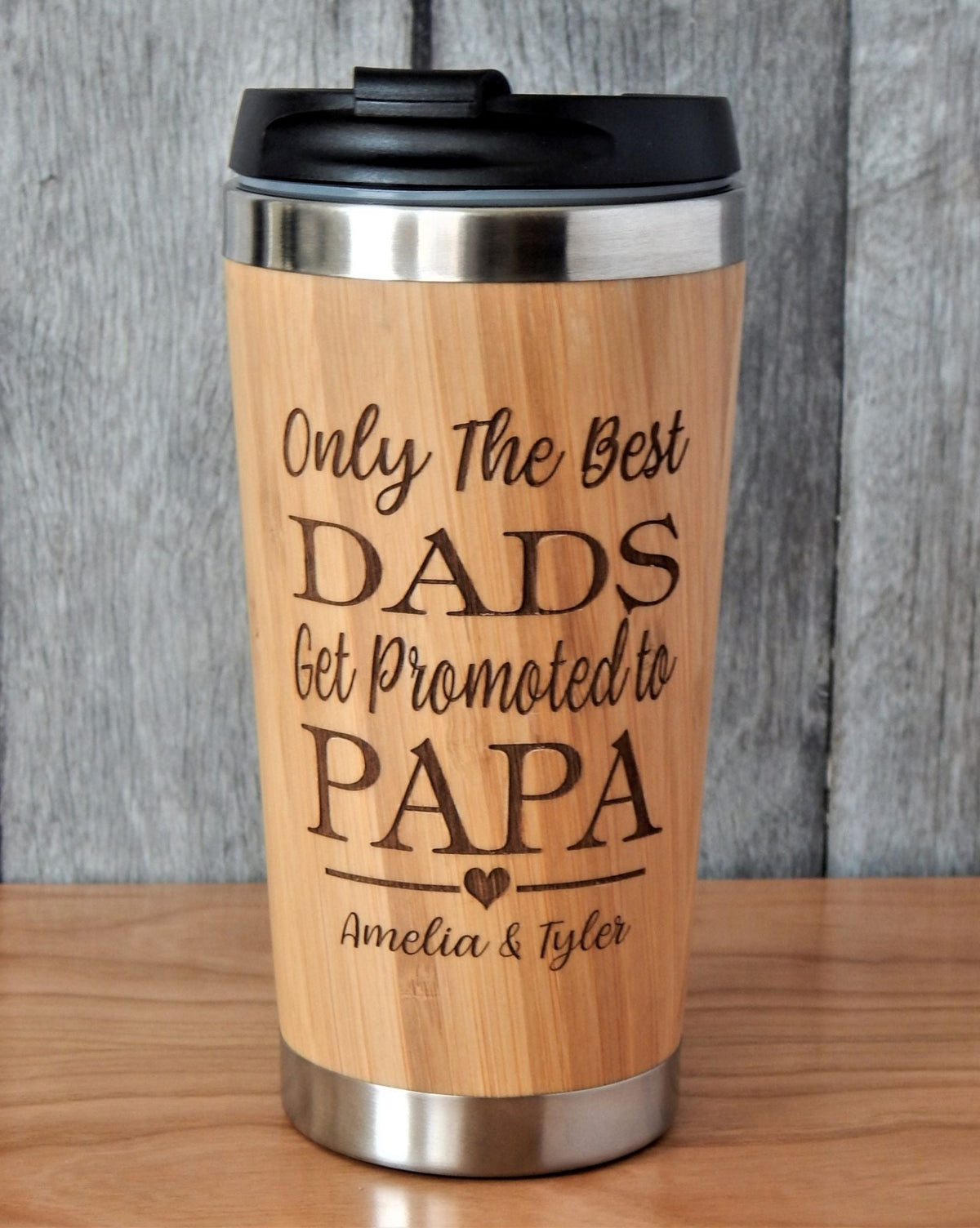 Grandpa Tumbler Gift for Christmas | Father&#39;s Day Mug | New Grandfather Coffee Cup