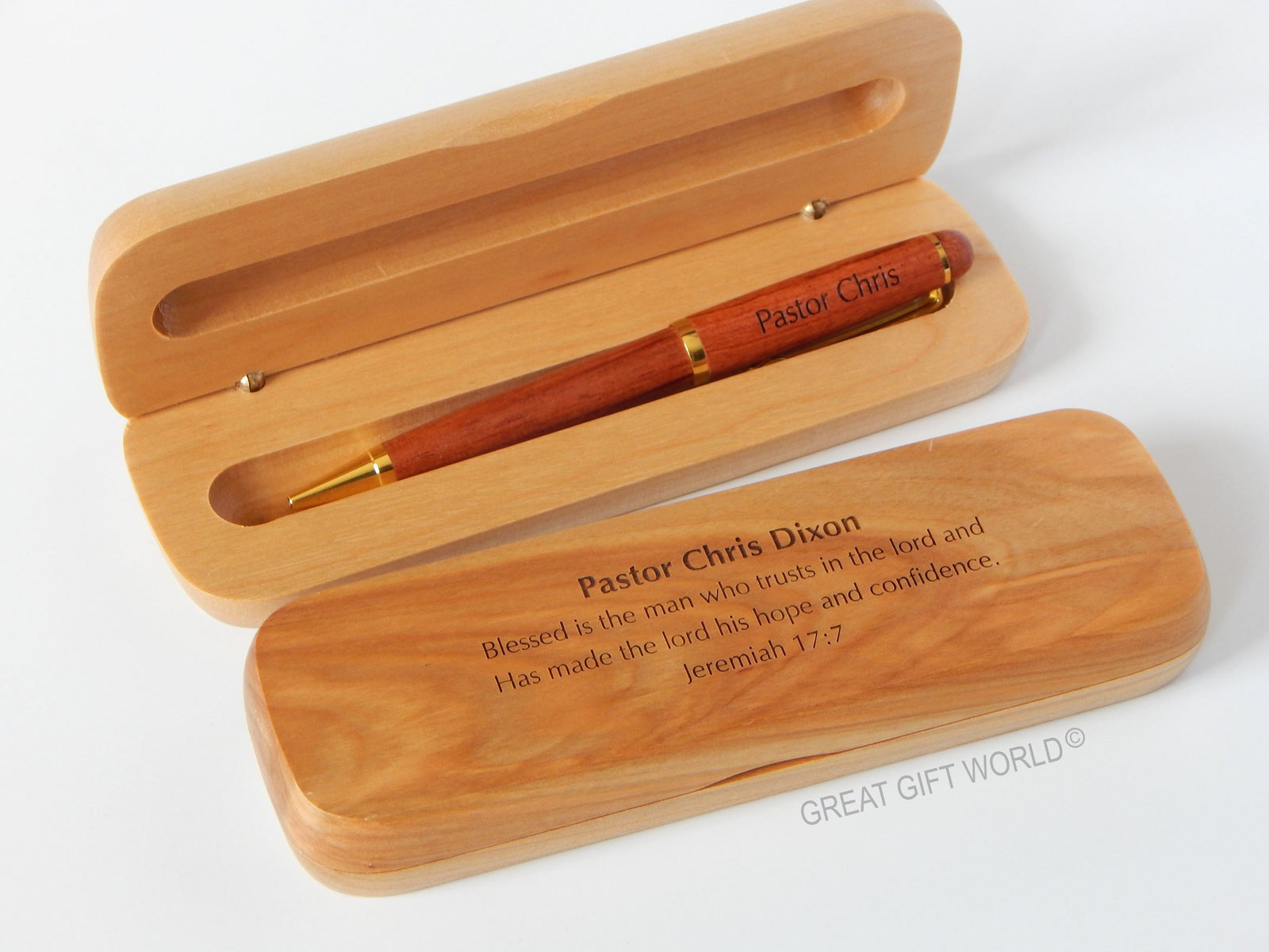 Personalized Wood Pen Pastor Thank you Gift