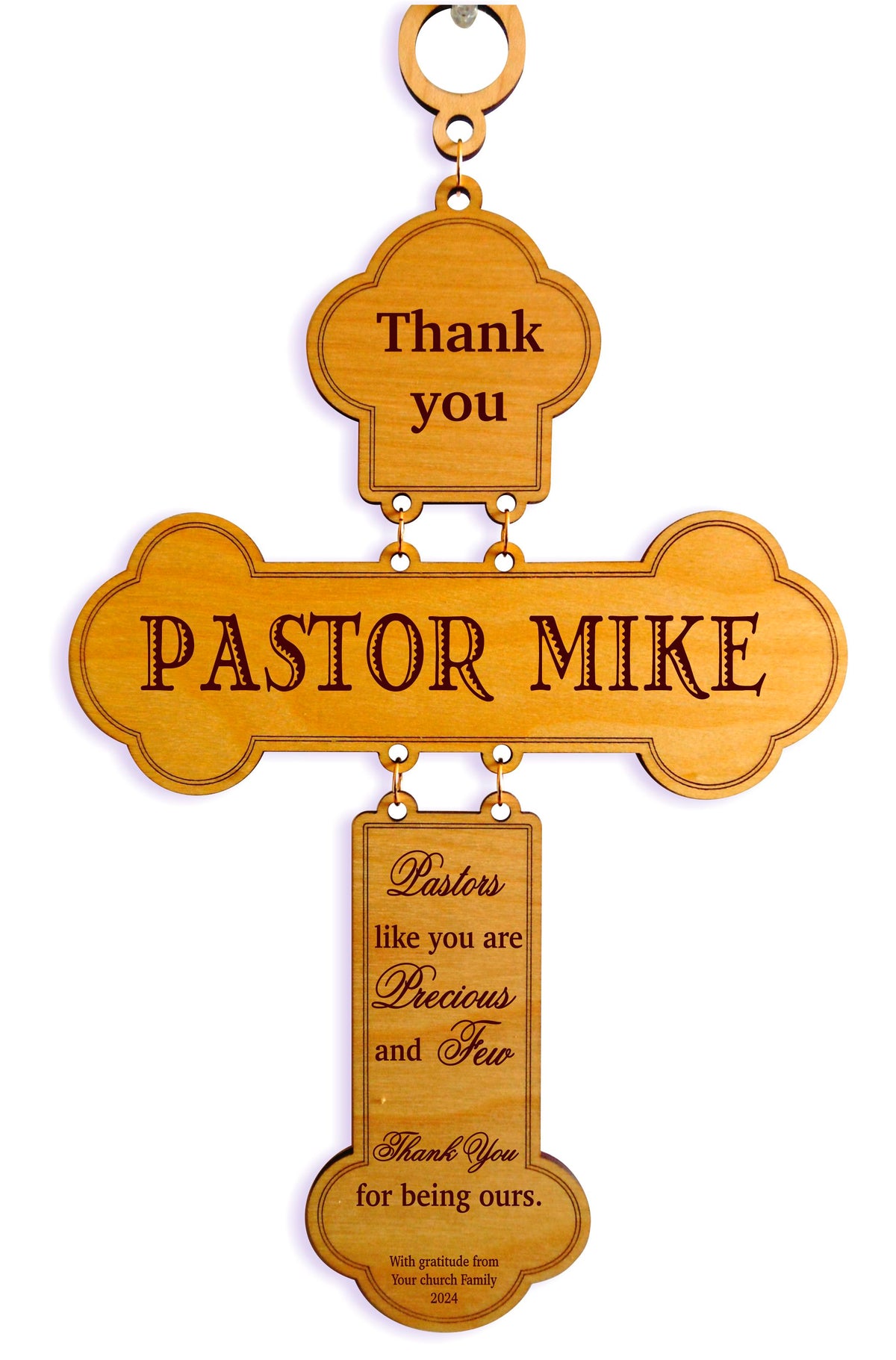 Personalized Pastor Cross Gift for Home | Ordination Anniversary Gift for Minister