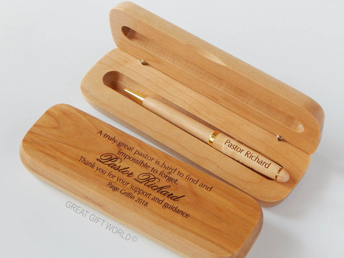 Pastor or Priest Engraved Wooden Pen | Appreciation Gift
