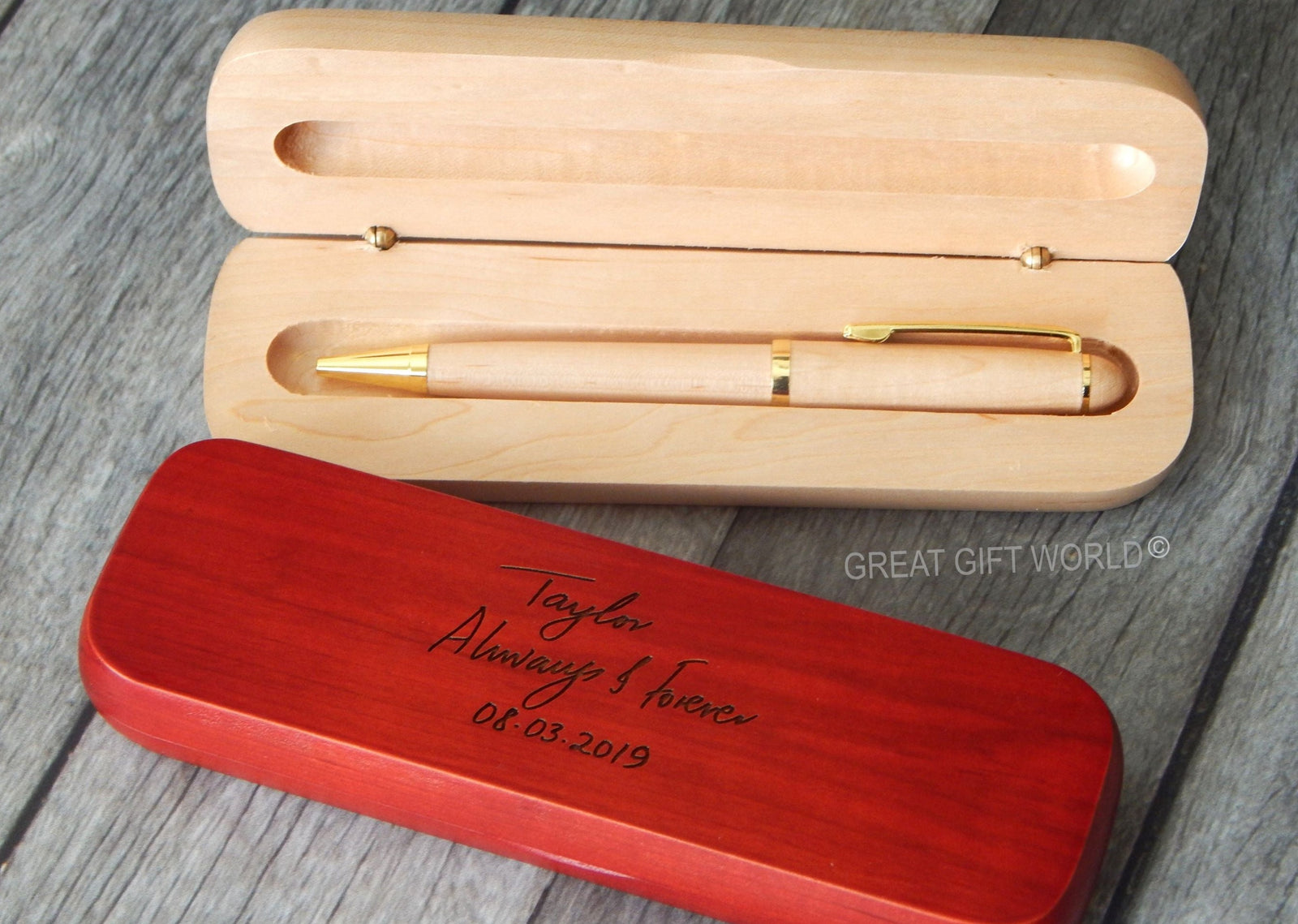 Custom Handwritten Gift | Personalized Wood Pen