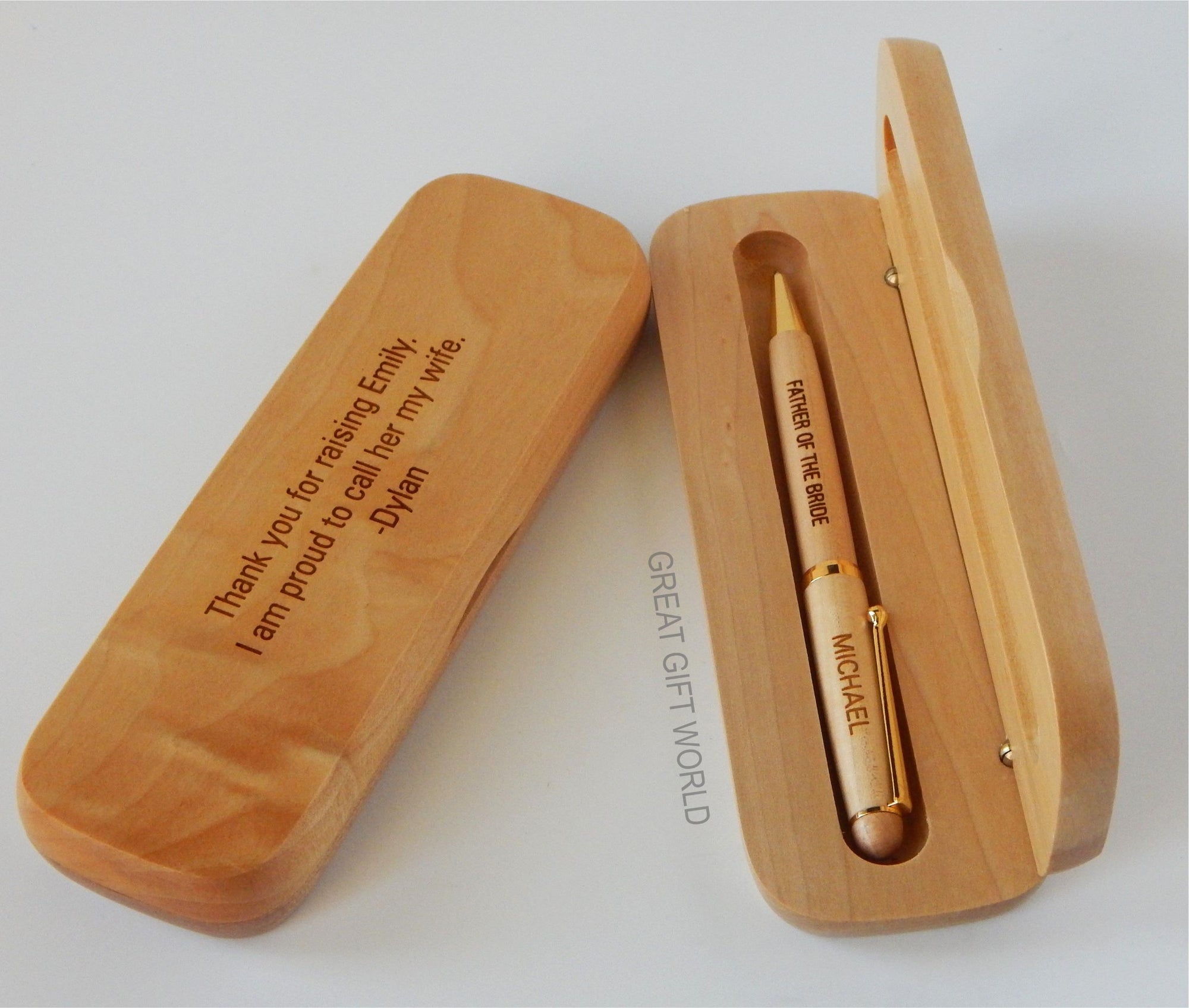 Father of the Bride Gift from Groom | Father In Law Wedding Wood Pen