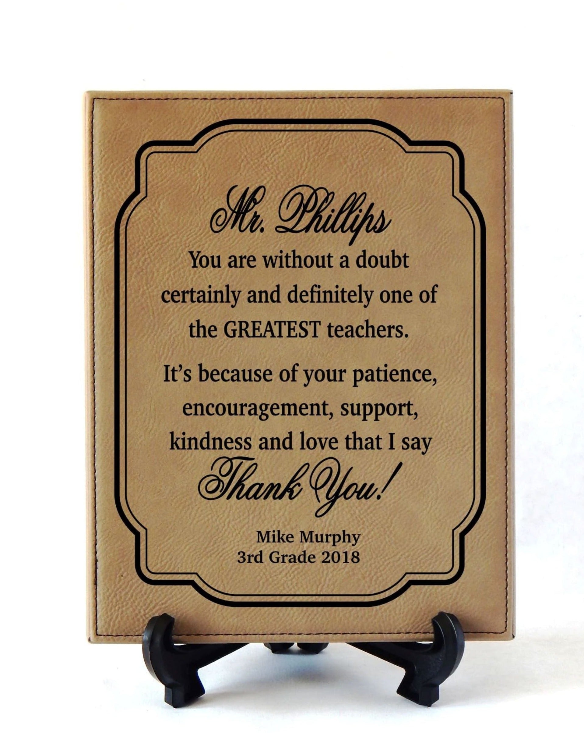 End of Year Teacher and Friend Gift | Gifts for Teachers Personalized | Engraved Plaque