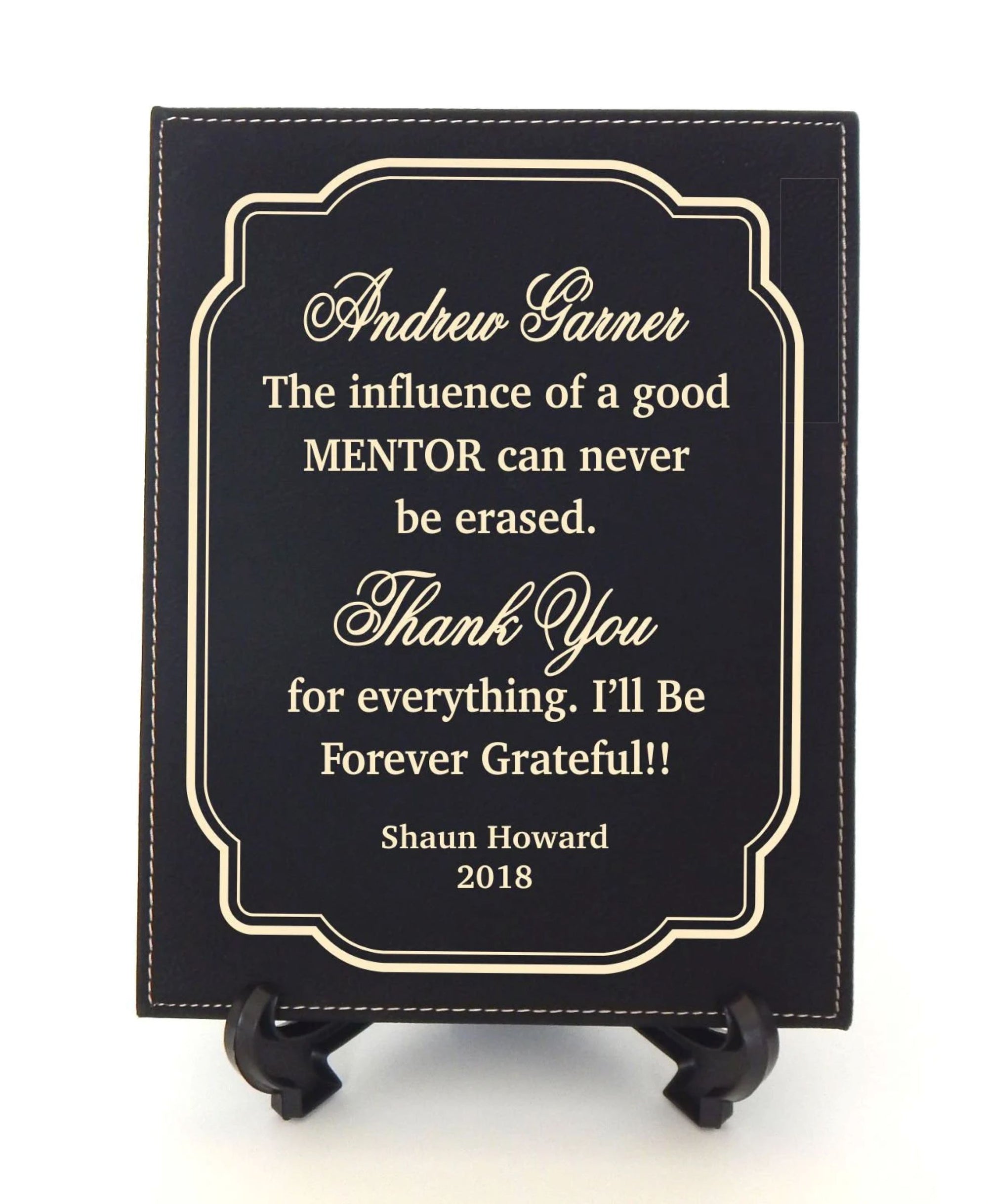 Personalized Gift for Mentor | Custom Teacher Gift | End of the Year Plaque