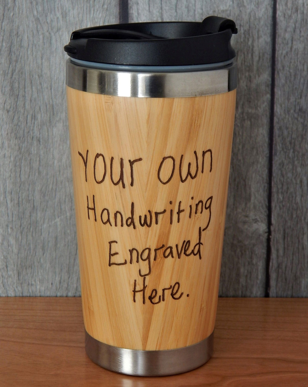 Engraved Handwriting Mug Gift | Custom Handwritten Tumbler | Personalized Travel Cup