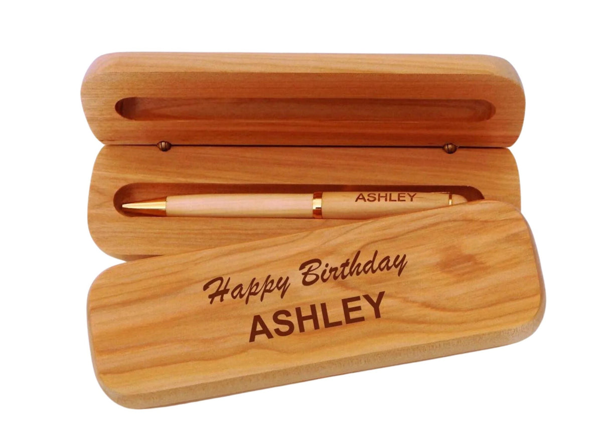 Personalized Birthday Gift | Personalized Wooden Pen Set