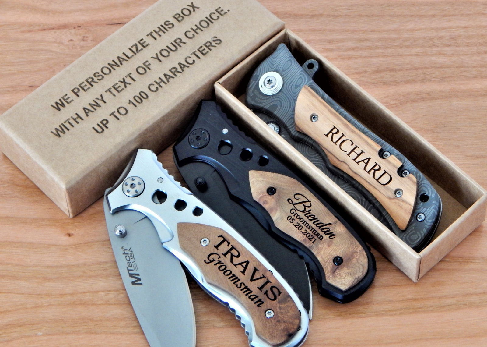 Custom Folding Knife for Men | Engraved Hunting Knives