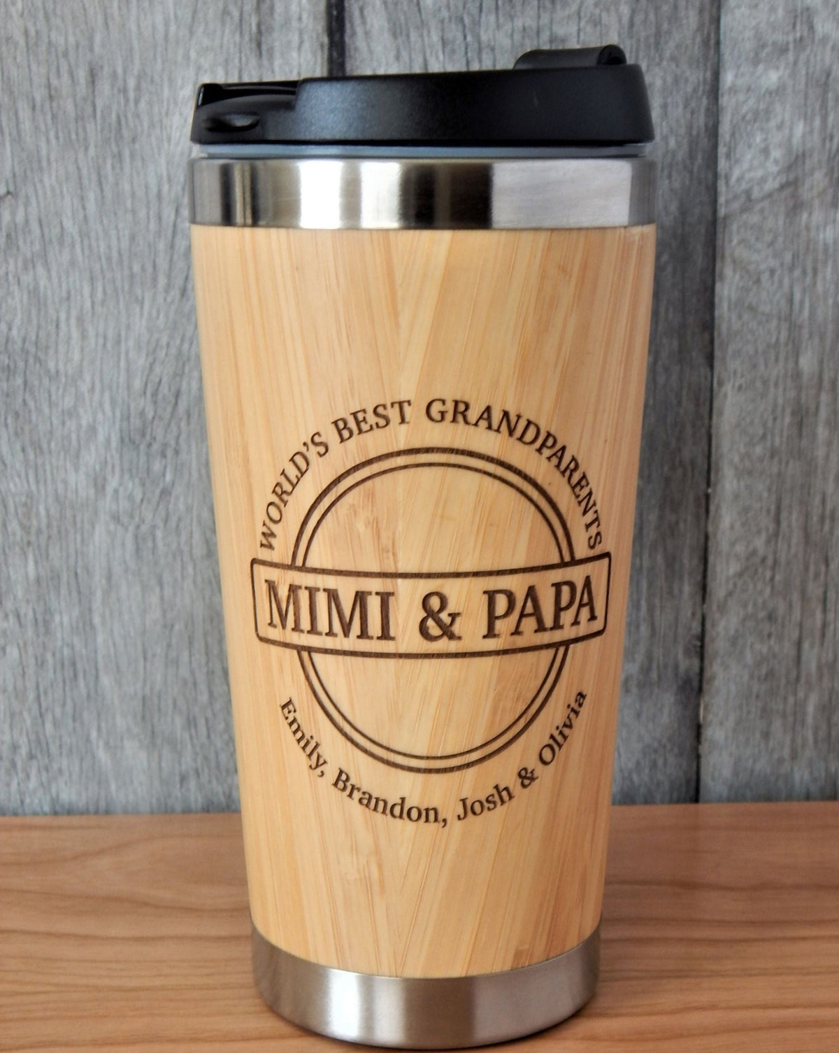 Grandparents Gifts | Christmas Gift for Grandma | Custom Grandpa Travel Mug
