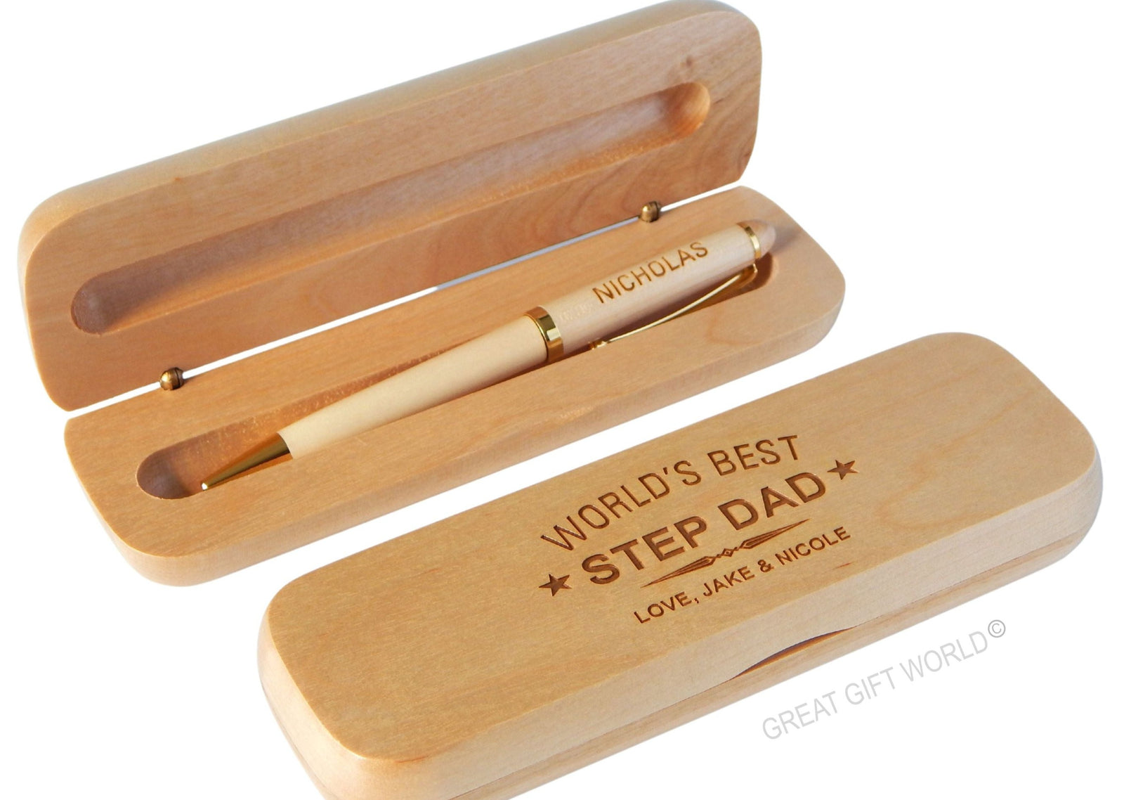 Stepdad Gift | Custom Wood Pen for Stepfather