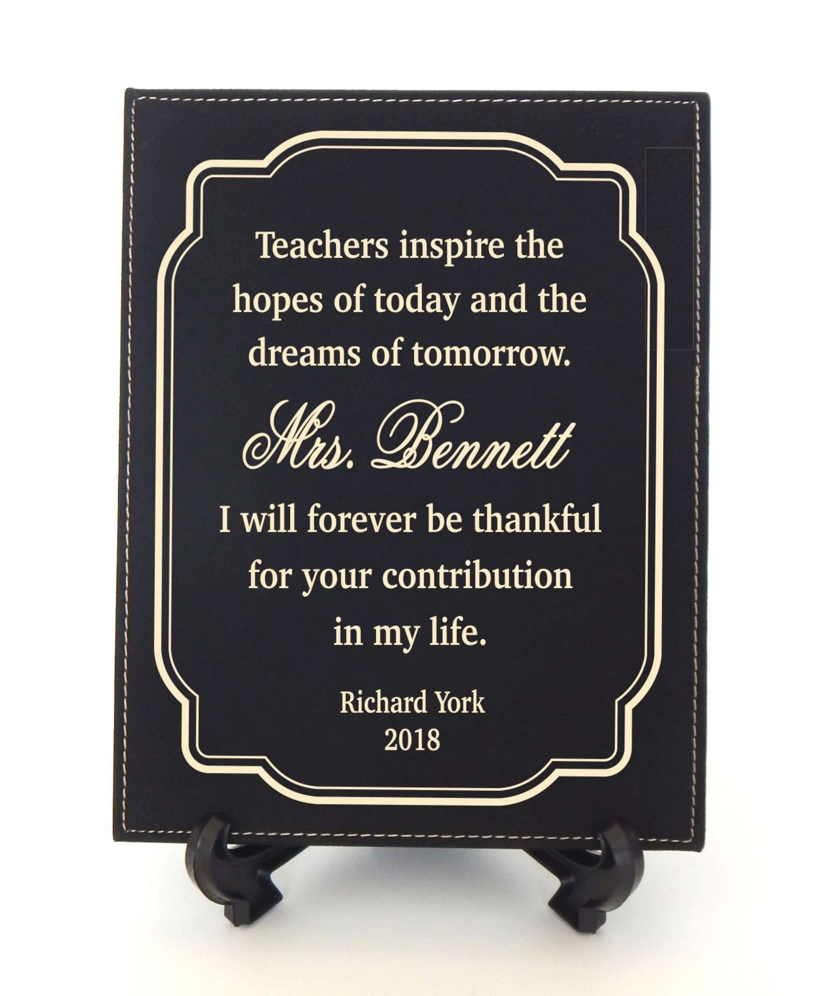 Teacher Appreciation Gift | Personalized Preschool Teacher Engraved Plaque