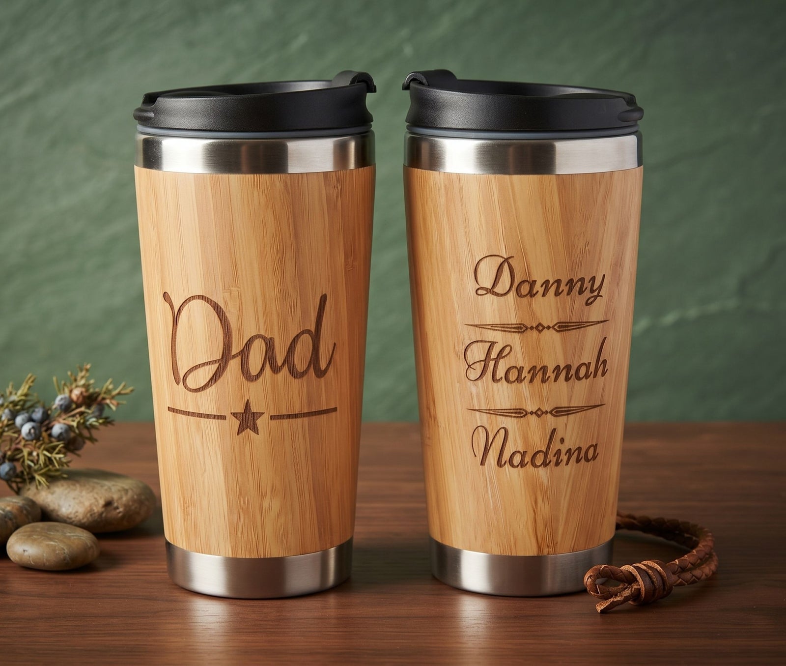 Custom Grandpa Travel Mug Gift | Personalized Papa Coffee Tumbler BTGP2