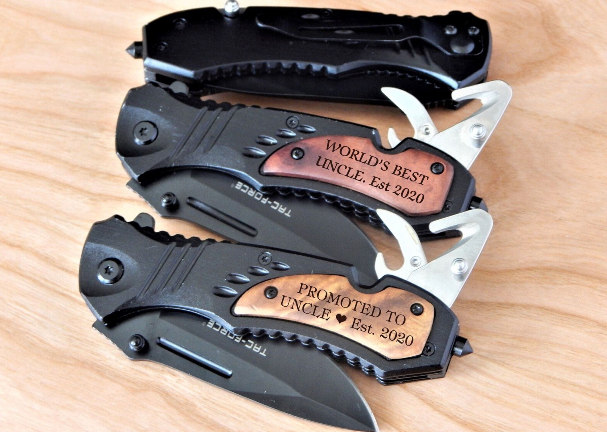 Personalized Knife Gift for Uncle | New Pocket Knives | Uncle to be Gift