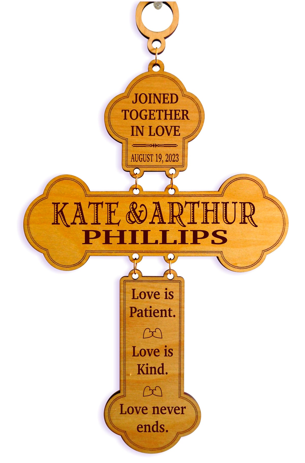 Wedding Anniversary Gift | Gifts for the Couple | Personalized Cross for Newly Weds GWG11