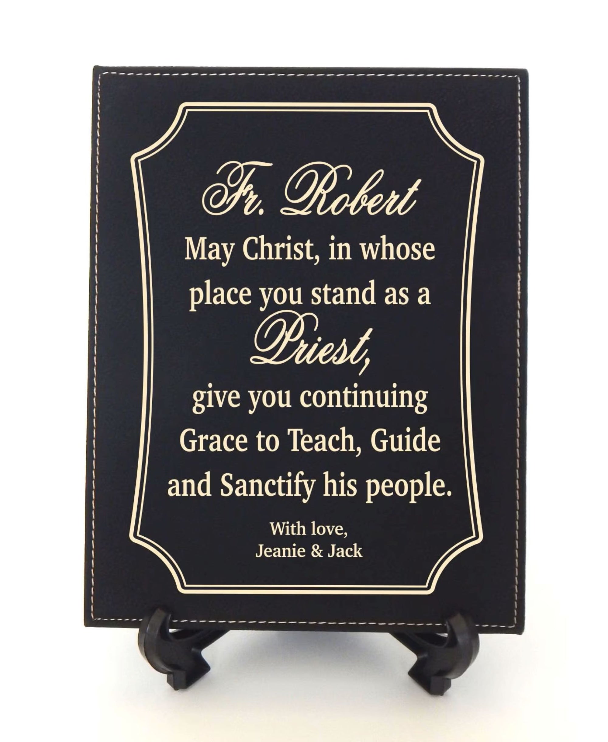 Personalized Priest Gift | Gifts for Deacon Ordination | Anniversary Plaque