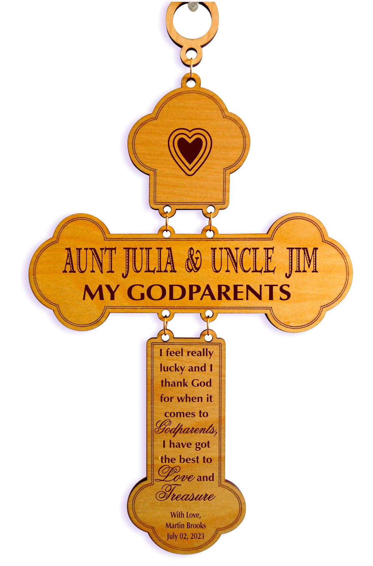 Gifts for Godparents | Baptism Gift Godparent Cross | Godmother Gifts