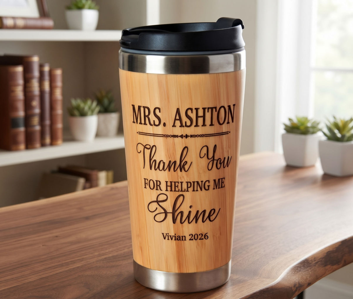 Teacher Appreciation Gift | Personalized Coffee Tumbler Mug BTT4