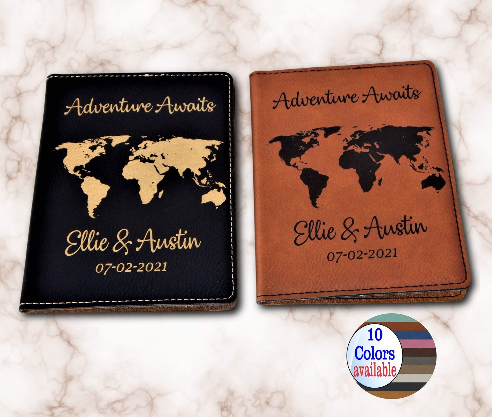 Engraved Passport Cover | Personalized Leather Travel Gift PPC7