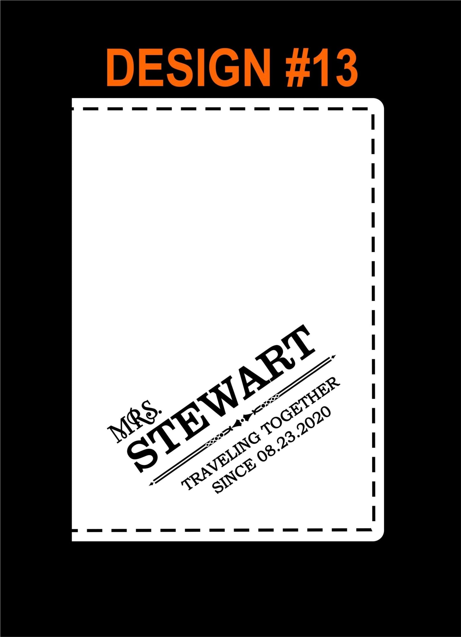 Personalized Engraved Leather Passport Cover