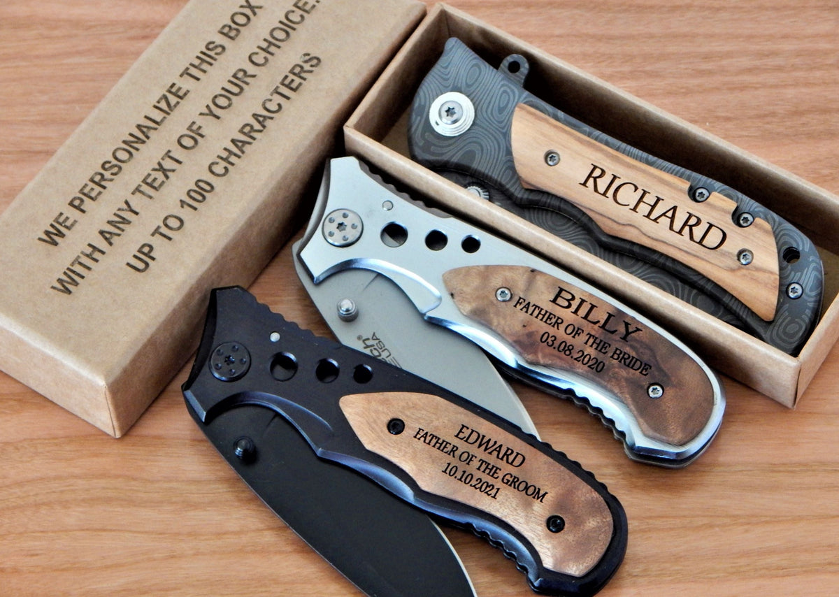 Father of the Bride from Groom | Personalized Pocket Folding Knife