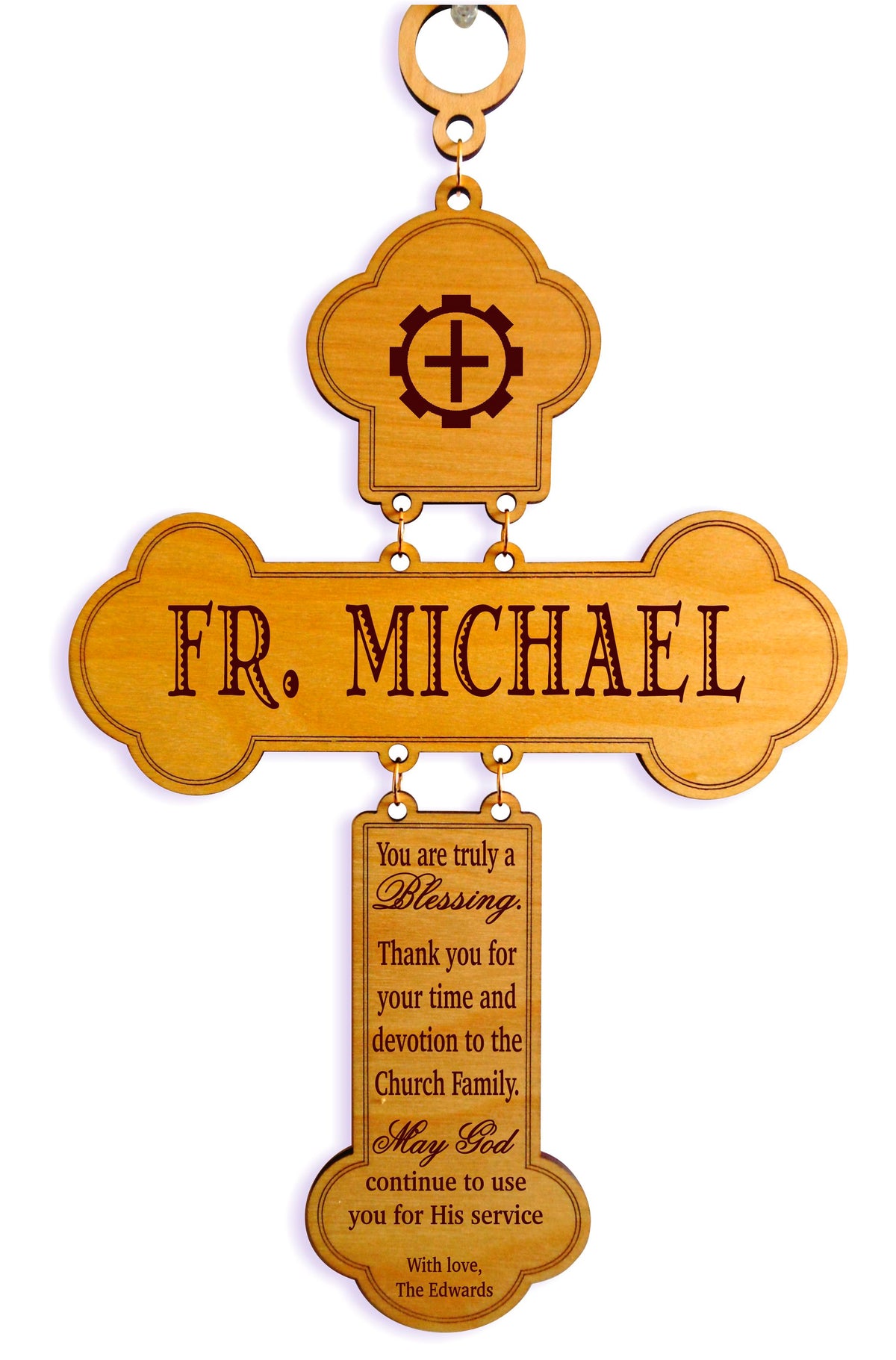 Custom Decorative Cross Catholic Priest Appreciation Gift, GDPA03