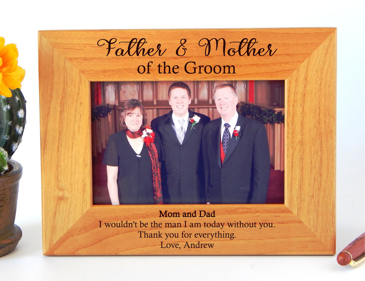 Personalized Picture Frame | Mother of the Bride Gift | Engraved Wedding Frames