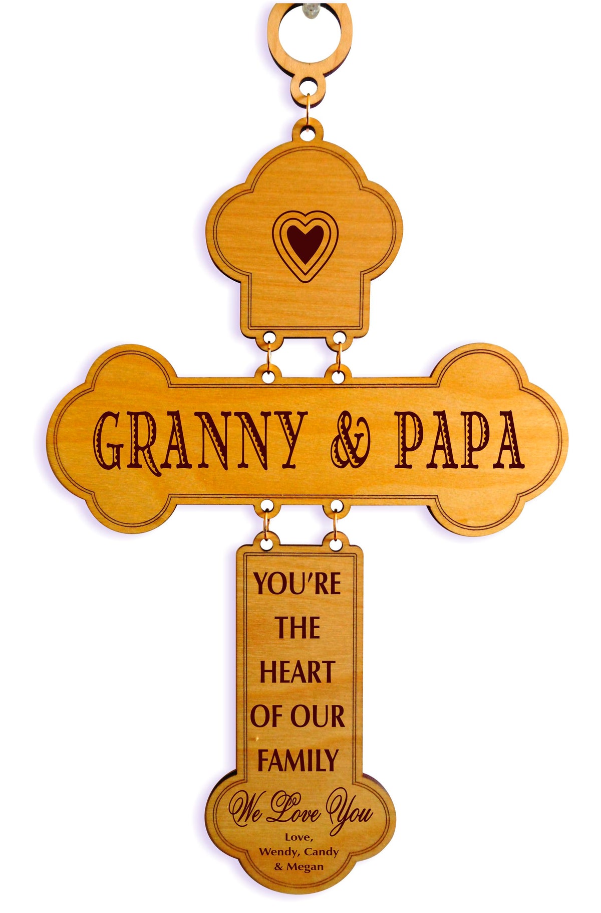 Grandparents Gift for Grandpa and Grandma | Grandchildren Wall Cross GDMA5