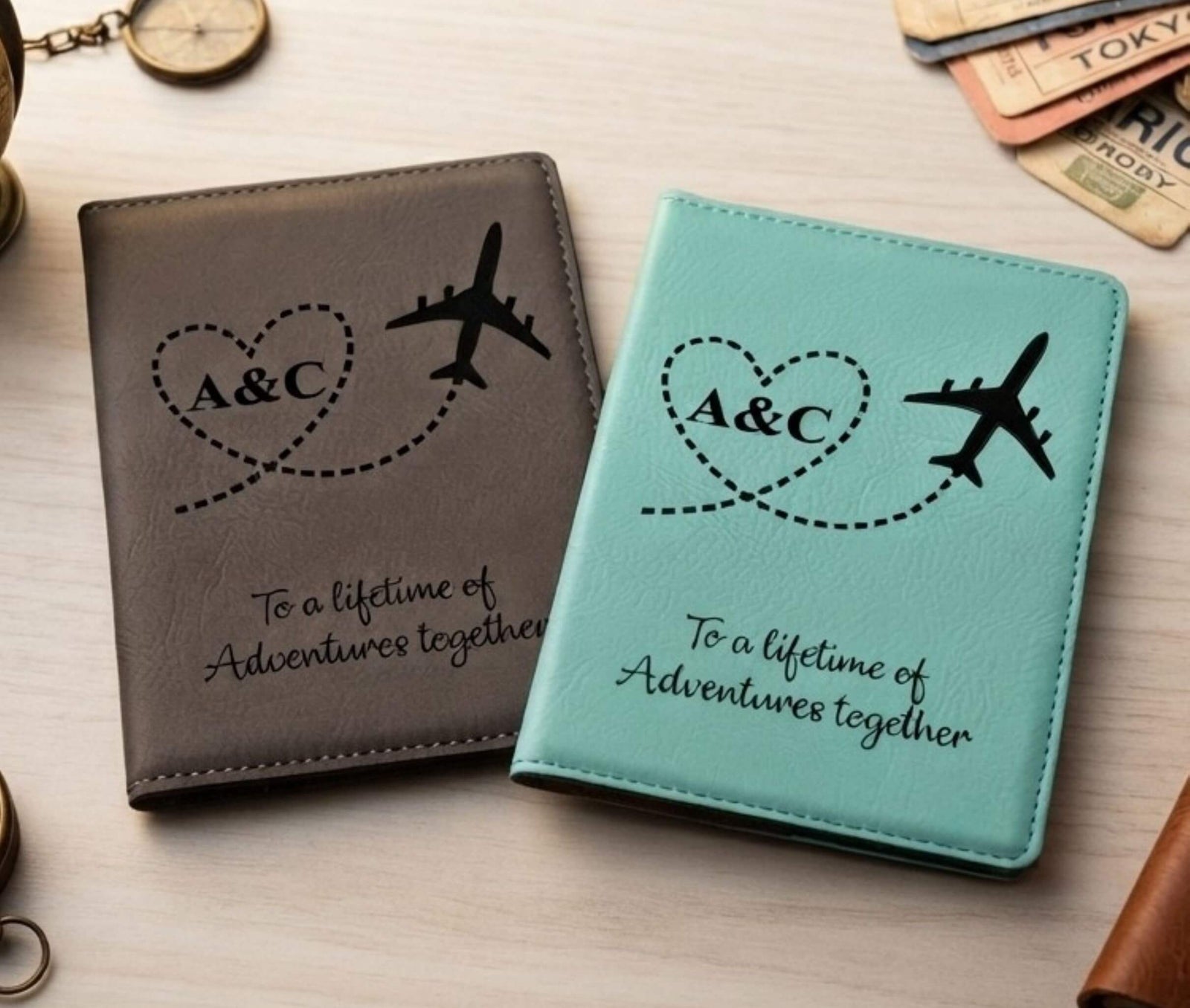 Engraved Passport Cover | Personalized Leather Travel Gift PPC7