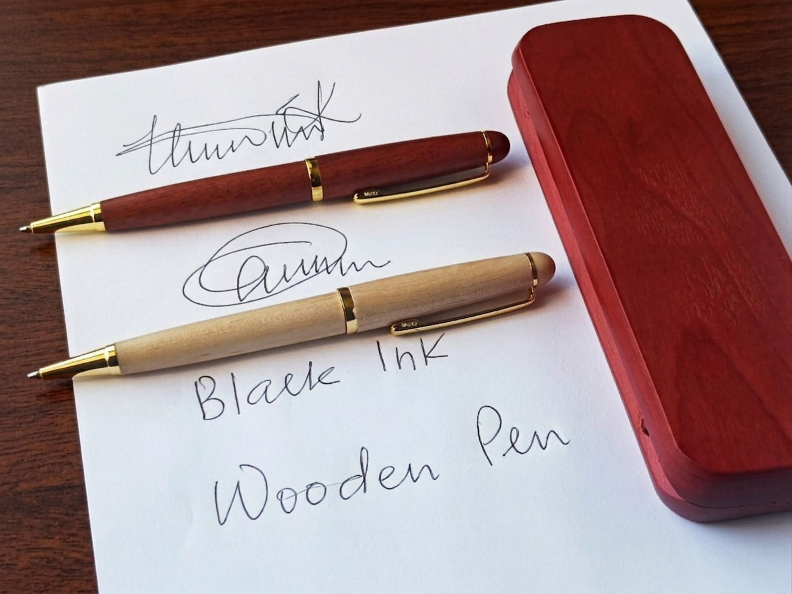 Custom Engraved Wooden Pen | Personalized Wedding Officiant Gift