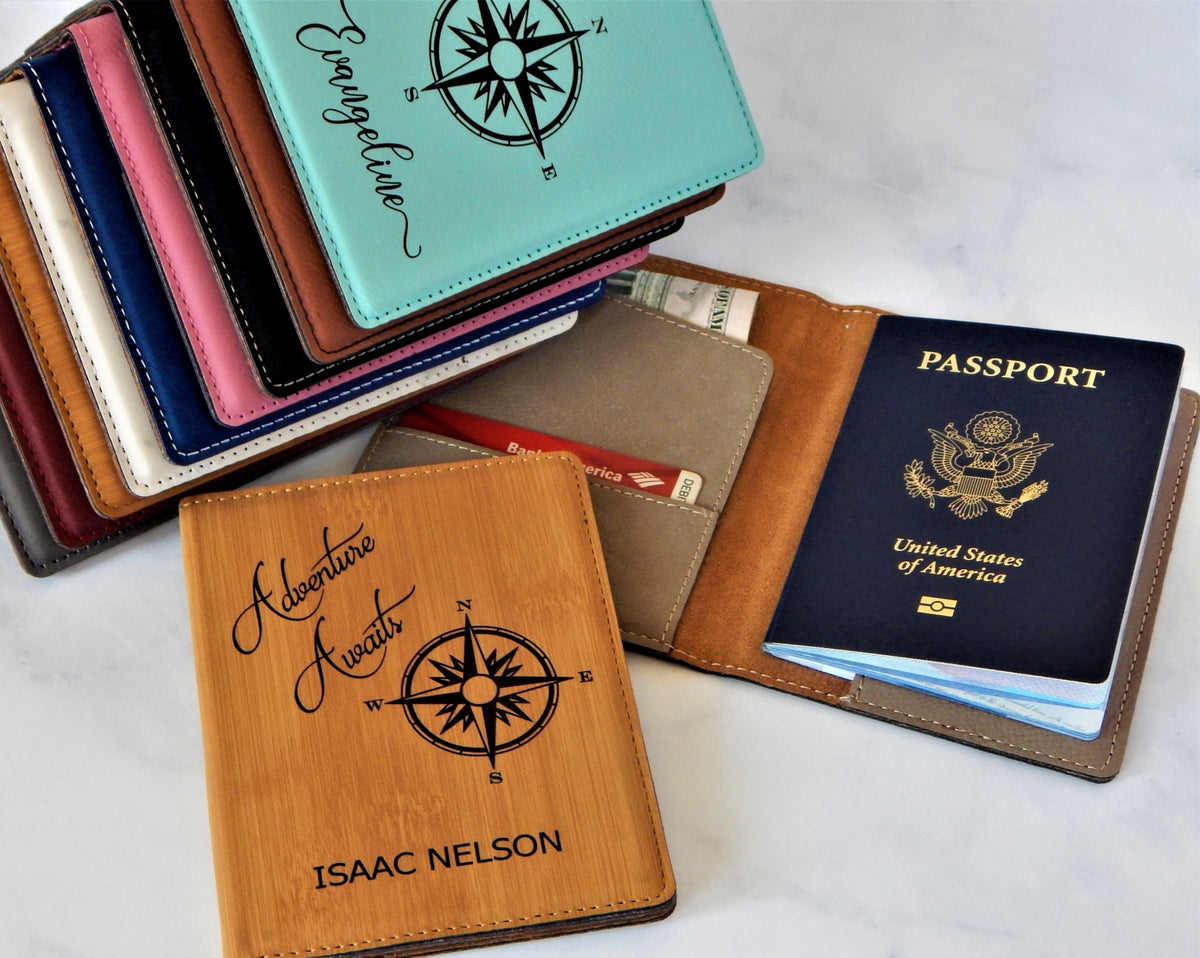 Leather Passport Cover: Personalized Travel Holder