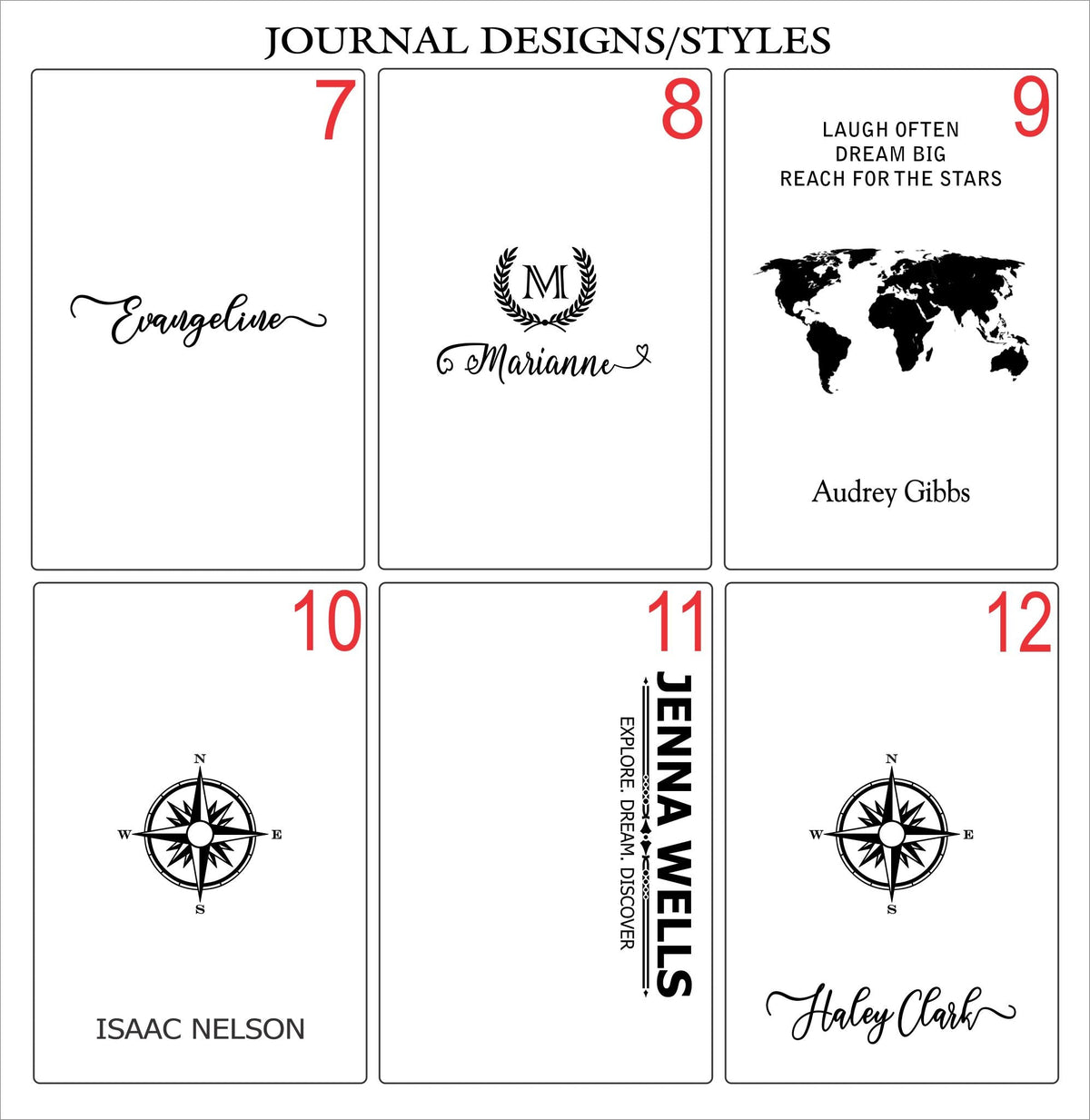 Personalized Hardcover Notebook  | Leather Journal with logo