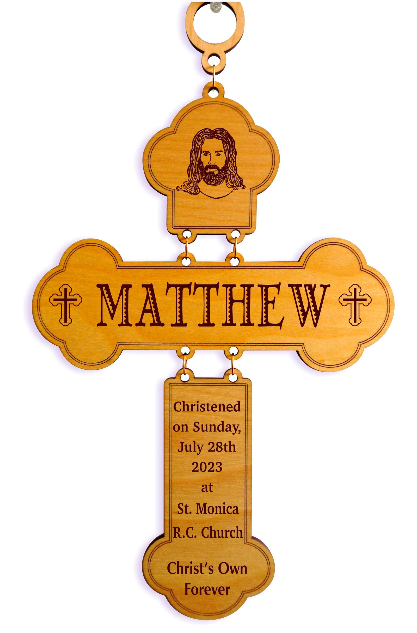 Catholic Baptism Gift Boy | Personalized Gifts for Godson from Godmother, GDB4