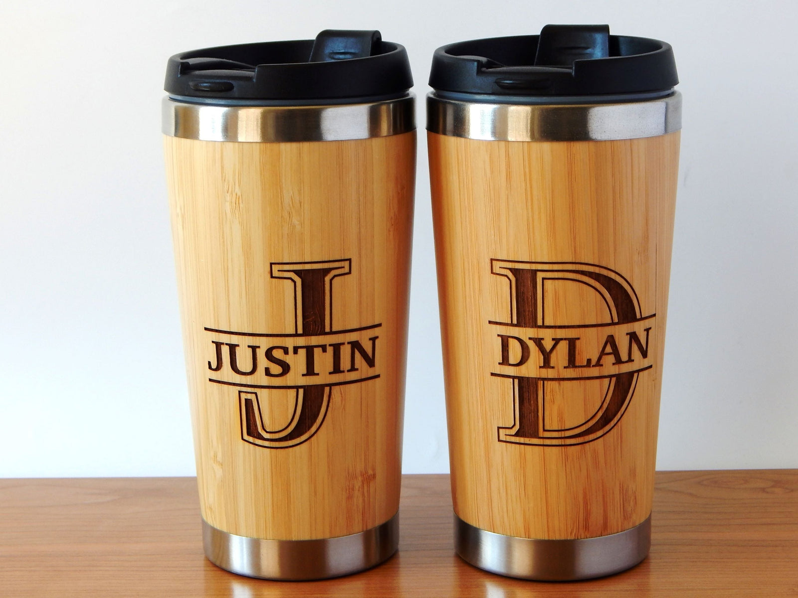 Personalized Coffee Mug Gift for Groomsmen | Custom Engraved Travel Tumbler
