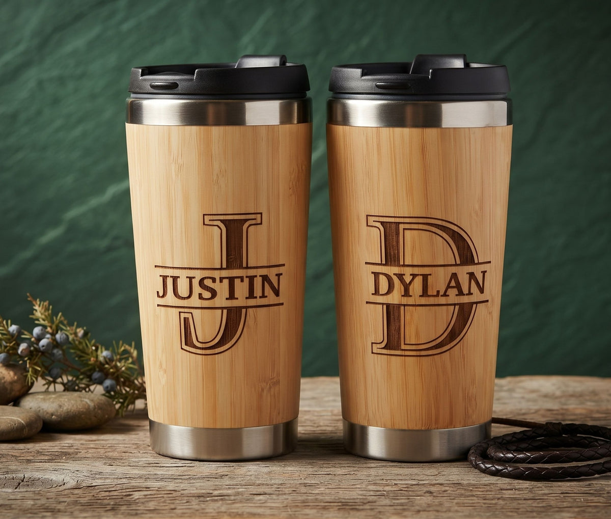 Personalized Groomsmen Gift | Engraved Coffee Travel Tumbler Mug BTG5