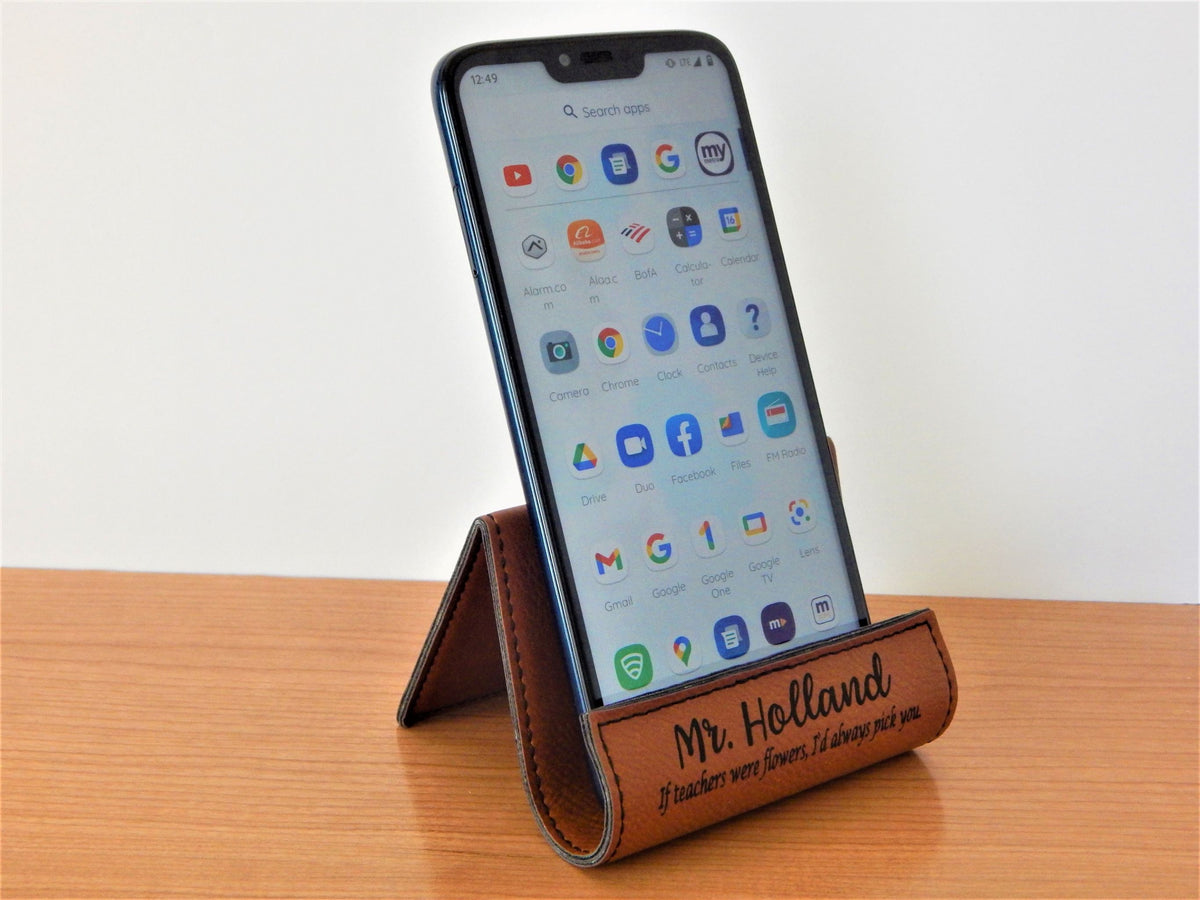 Personalized Phone Stand for Desk: Teacher Appreciation Gift
