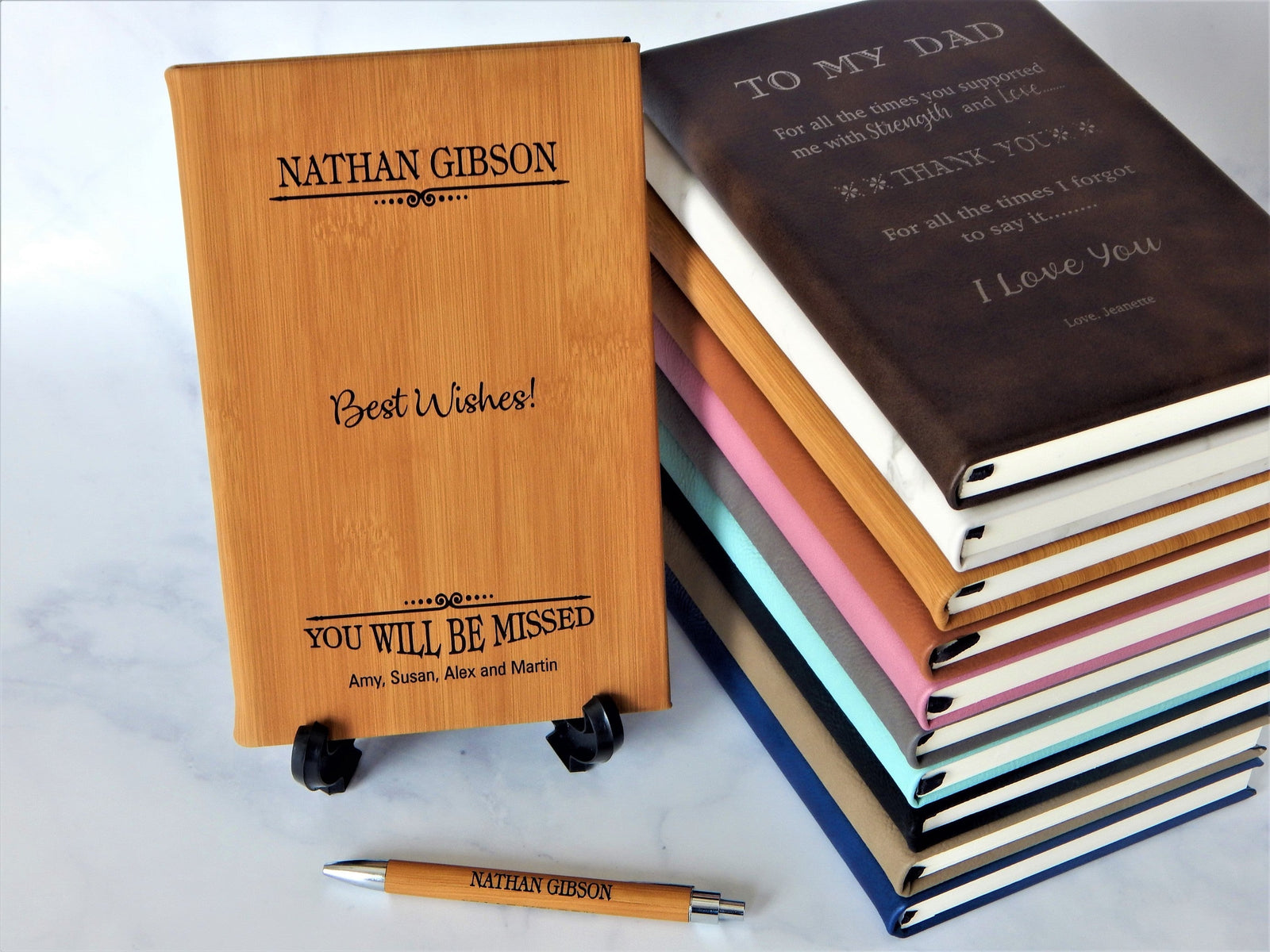 Personalized Boss Gift Notebook Journal for Mentor Leaving