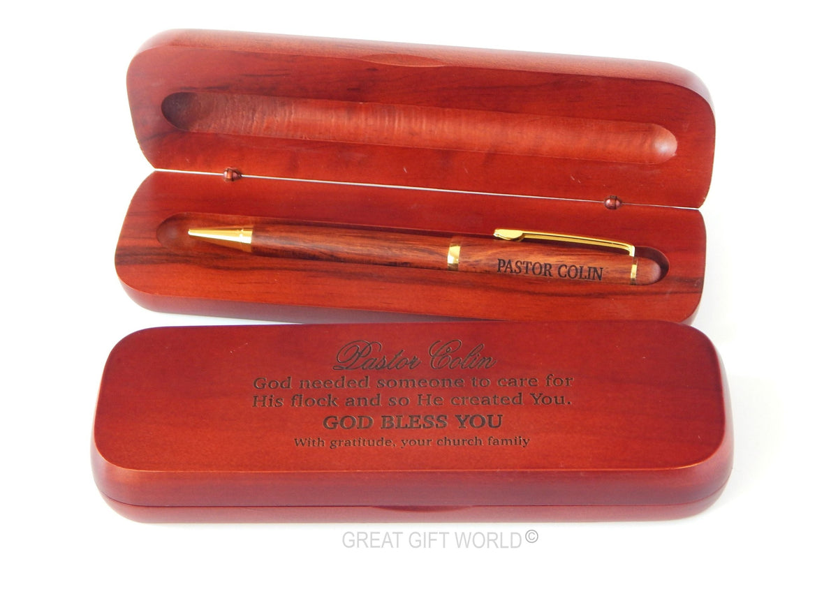 Personalized Wooden Pen Pastor Appreciation Gift