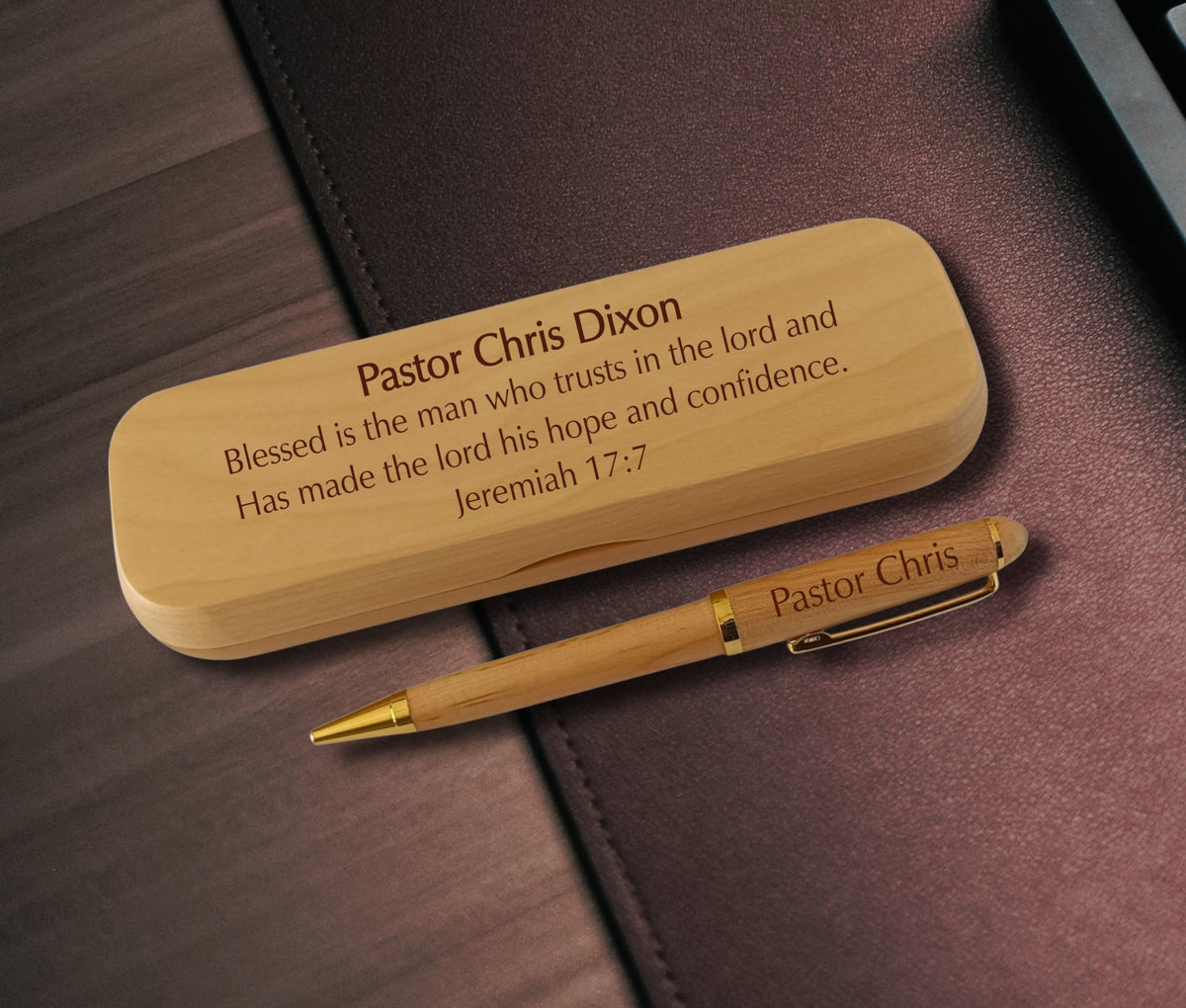 Custom Engraved Wooden Pen | Personalized Wedding Officiant Gift