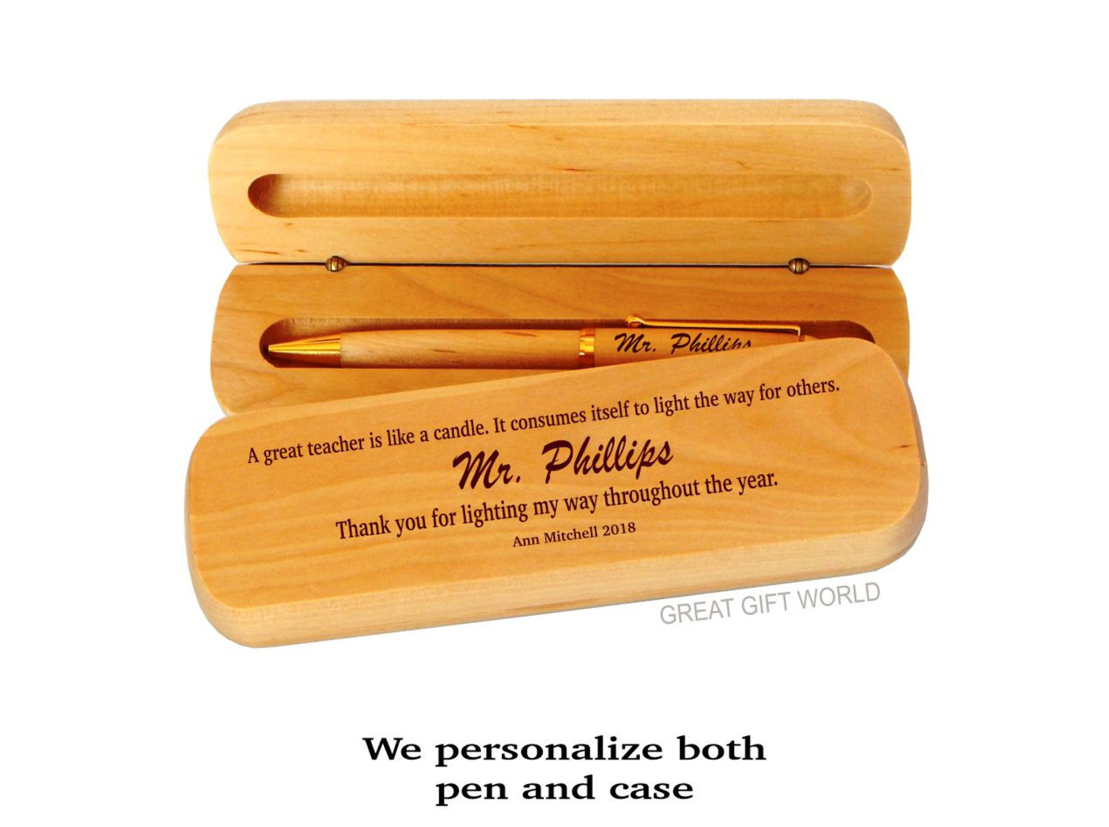 Custom Wooden Pen Gift for Teacher | Gifts for Teachers