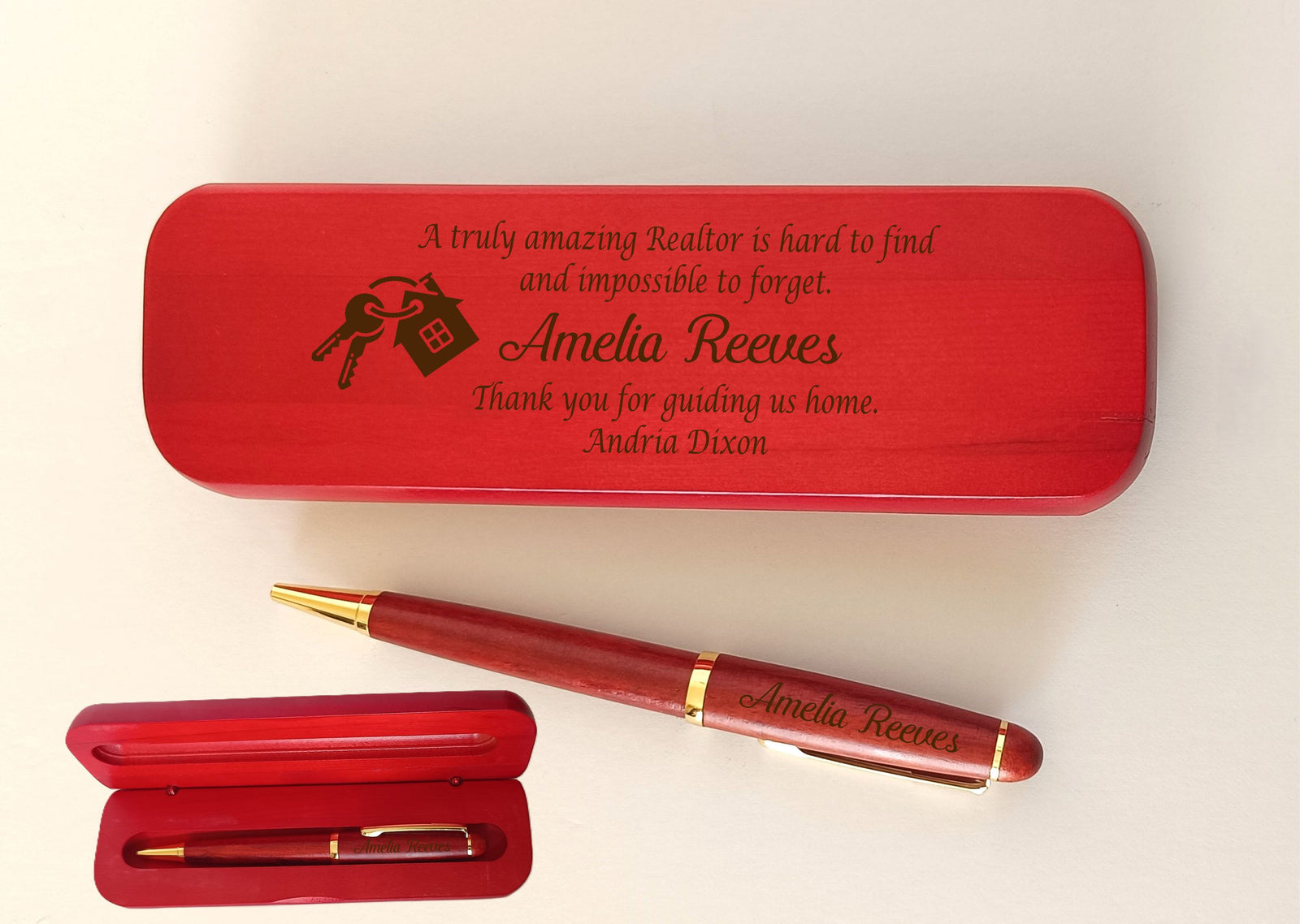 Engraved Realtor Closing Wood Pen: Personalized Real Estate Agent Gift (Copy)