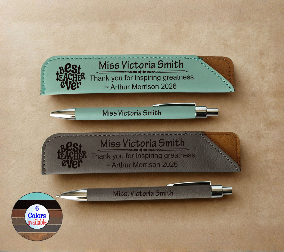 Father of the Bride Leather Pen and Sleeve | Personalized Wedding Gift for Dad  LPC41