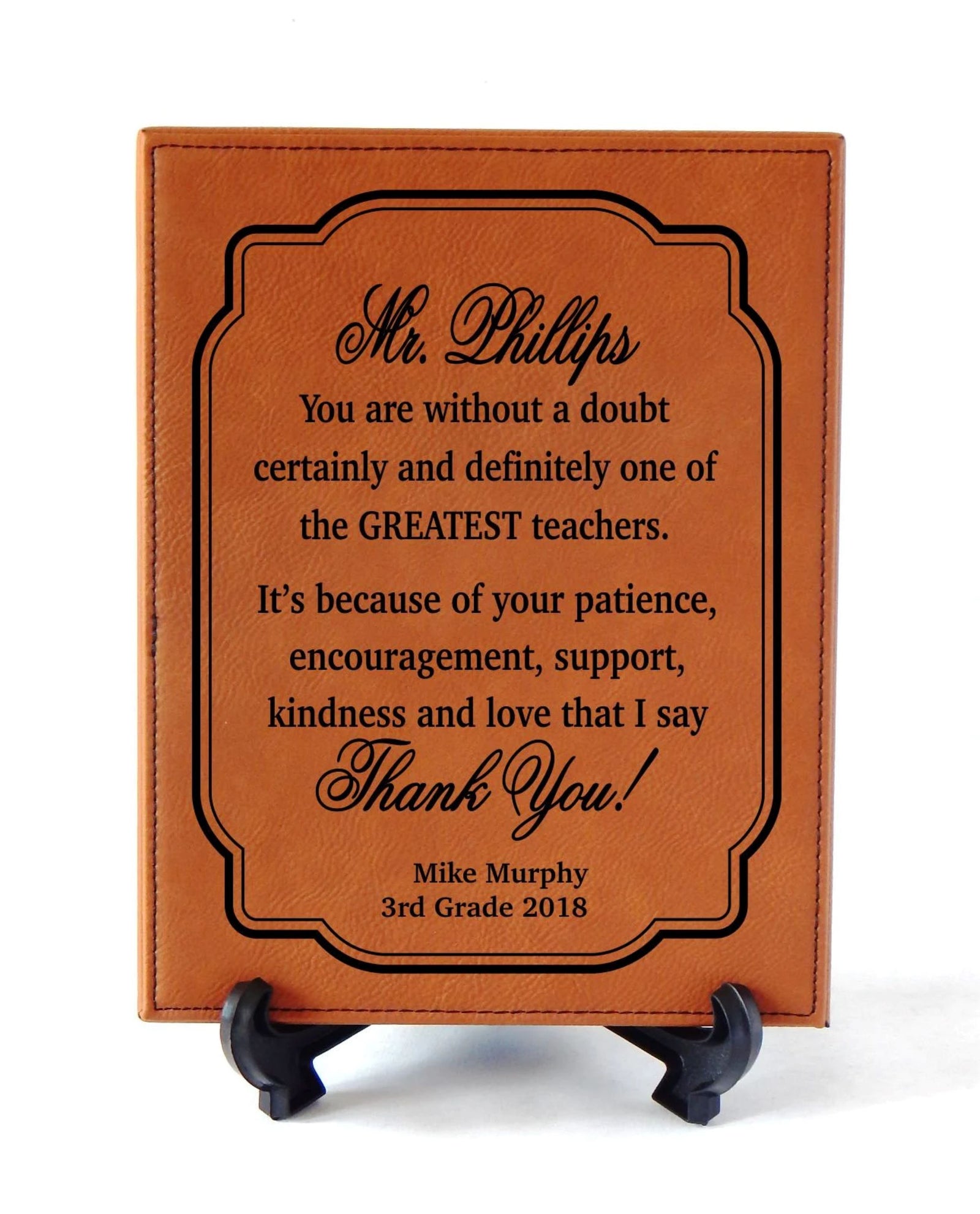 End of Year Teacher and Friend Gift | Gifts for Teachers Personalized | Engraved Plaque