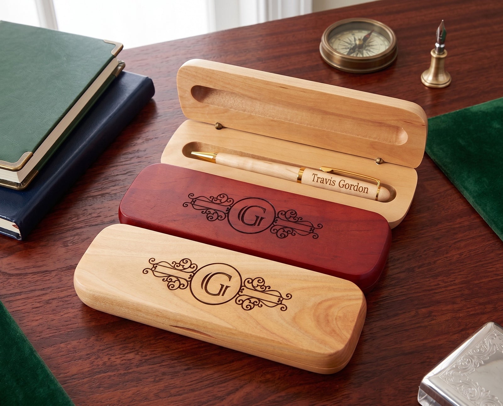 Custom Engraved Wood Pen Promotion New Job Gift WMPEN50