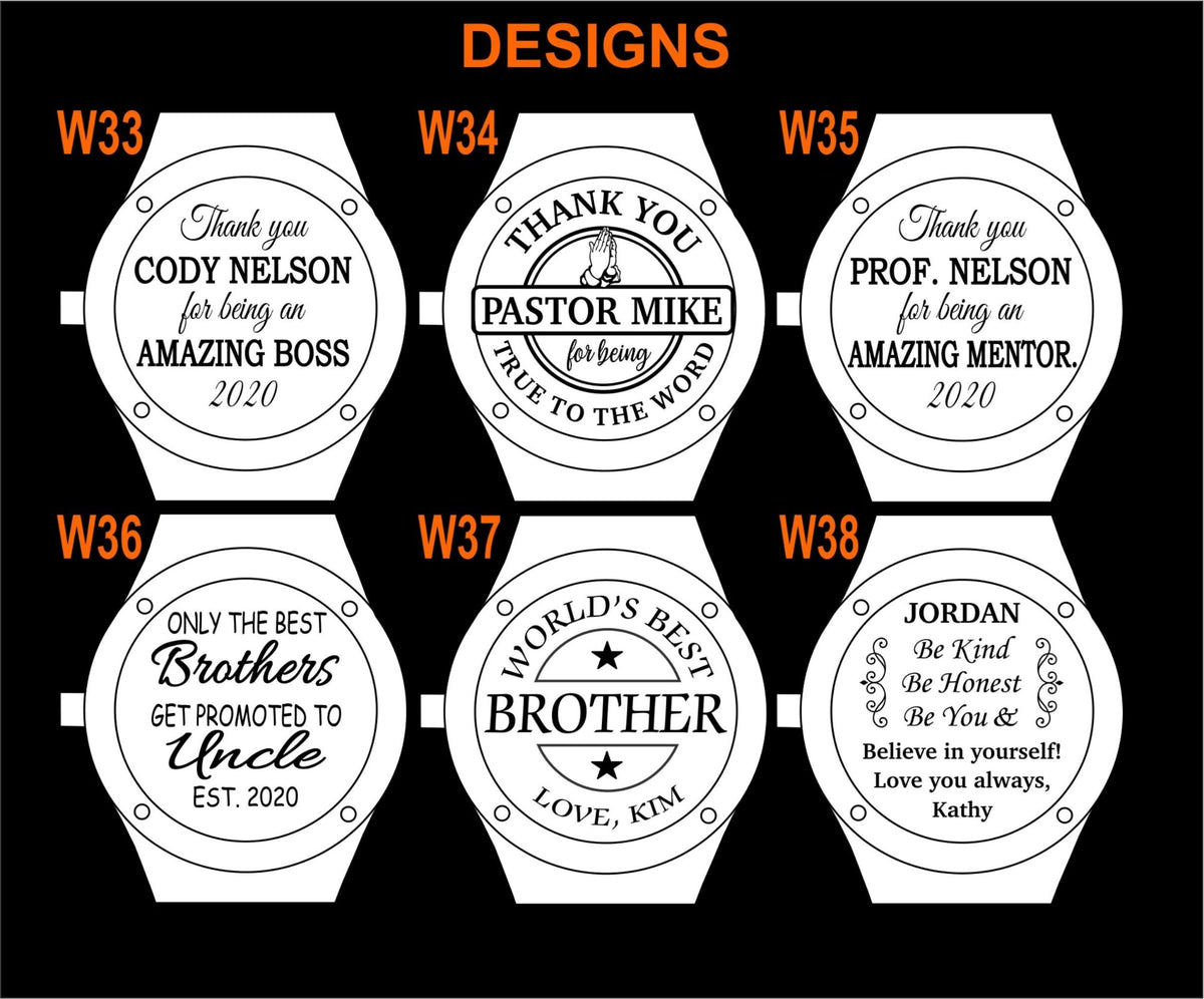 Father&#39;s Day Gift for Dad | Father of the Bride Engraved Wood Watch