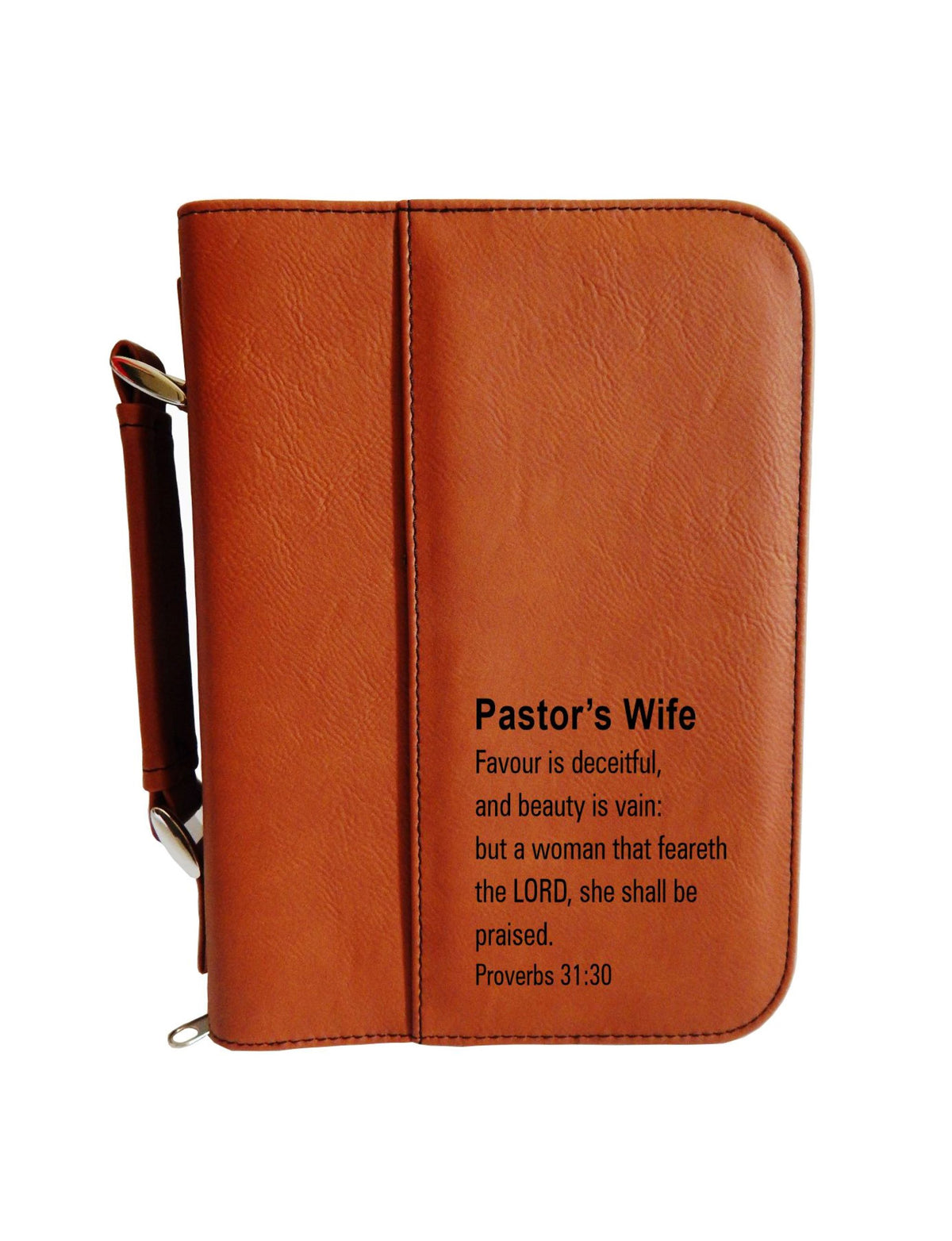 Custom Engraved Bible Cover Religious Gift for Pastor&#39;s Wife,  BCL045