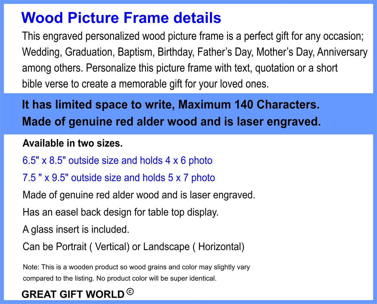 Personalized Picture Frame | Mother of the Bride Gift | Engraved Wedding Frames