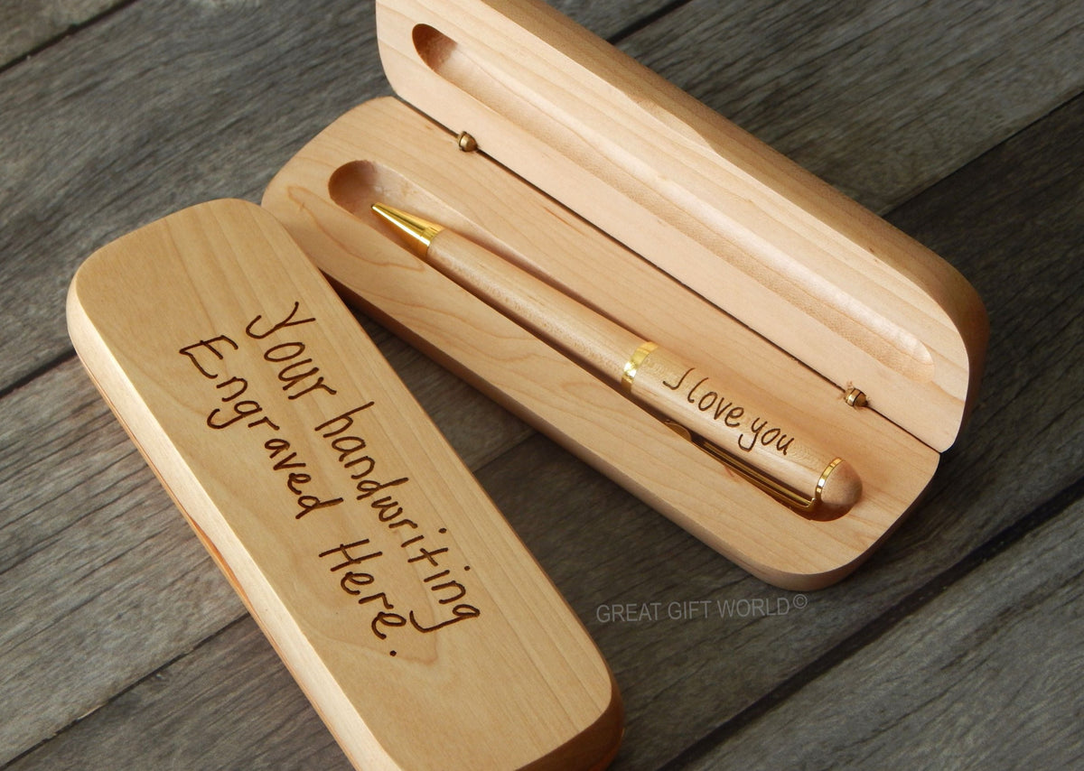 Your Handwriting Wood Pen | Engraved Handwritten Gift