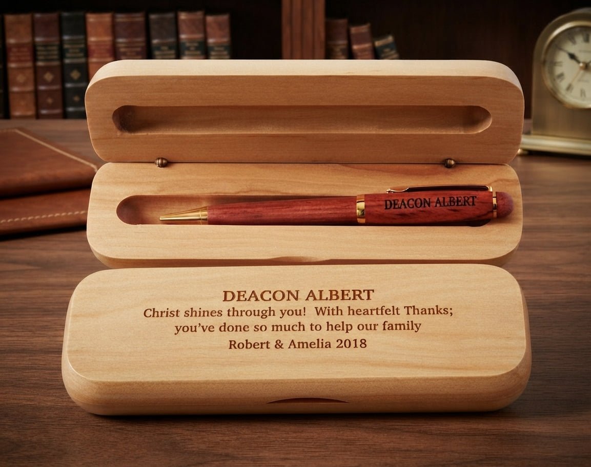 Custom School Principal Wood Pen and Case Gift WMPEN14