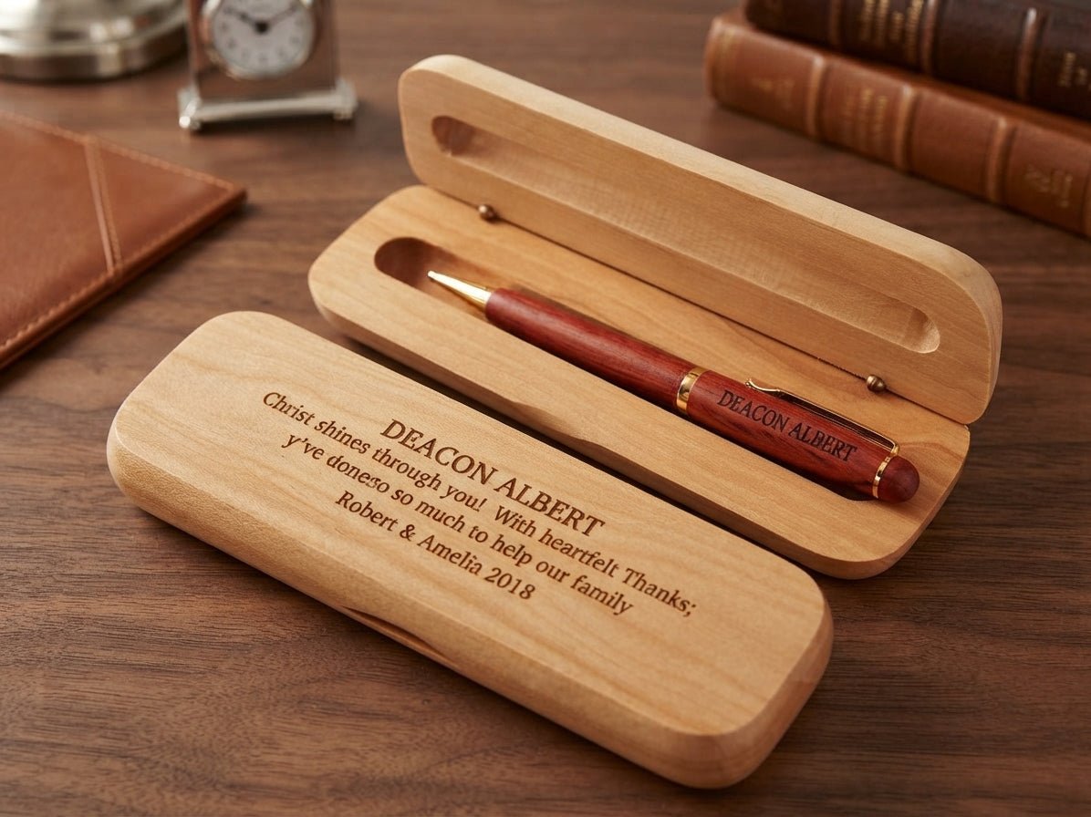 Engraved Wooden Pen Gift for Eye Doctors &amp; Optometrists WMPEN36