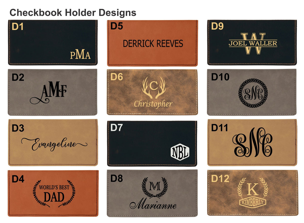 Personalized Dad Checkbook Holder | Custom Husband Cover Gift CBD1